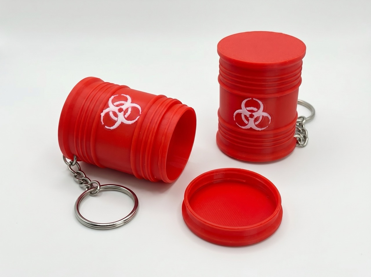 3D keychain Biohazard container